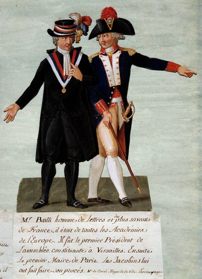 法国大革命：让-西尔万-贝利（Jean Sylvain Bailly，1736-1793）的代表作，他是凡尔赛制宪会议主席，当时是巴黎市市长，1791年7月17日，他下令在香榭丽舍大街射杀旨在投掷国王的骑手。他 作者 莱索尔兄弟