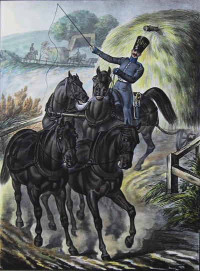 卫兵补给旅的士兵，1829年 作者 列夫·亚历山德罗维奇·别洛乌索夫（Lev Alexandrovich Belousov）