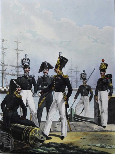 卫兵Équipage大炮公司和卫兵货运公司，1829年 作者 列夫·亚历山德罗维奇·别洛乌索夫（Lev Alexandrovich Belousov）