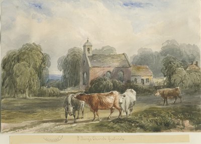 格拉特威奇教堂：水彩画，nd [c1830-1840] 作者 刘易斯·约翰·伍德