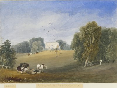格林威银行-大厅：水彩画，nd [c 1840] 作者 刘易斯·约翰·伍德