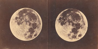 满月：左手边的月亮是1871年6月2日拍摄的。右手边的月亮是1871年6月2日拍摄的。 作者 刘易斯·莫里斯·卢瑟福