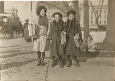 康涅狄格新闻女郎（哈特福德？） 作者 Lewis W. Hine