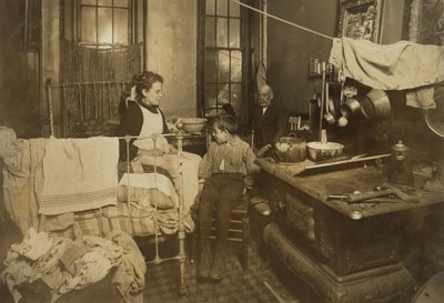 Jimmie Chinquanana“低年级”类别，1913年在家庭商店后面的纽约家中 作者 刘易斯·威克斯·海恩