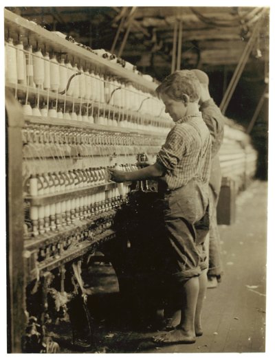 年轻的道夫在1910年佛蒙特州North Pownal取代满筒管 作者 刘易斯·威克斯·海恩