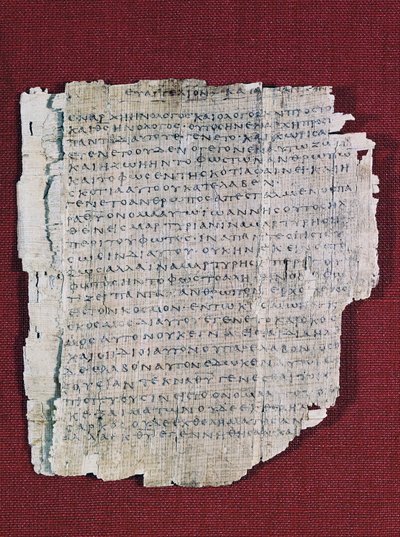 66 或 Bodmer II Papyrus，约 200，接近完整的希腊约翰福音抄本，瑞士日内瓦 Bodmer 图书馆 作者 未知未知
