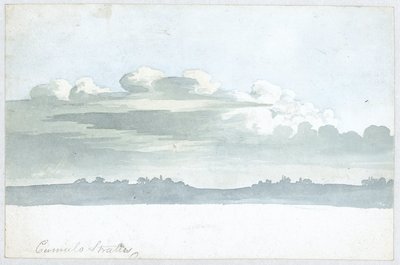 Cloud study by Luke Howard, c 1808-1811 作者 未知未知