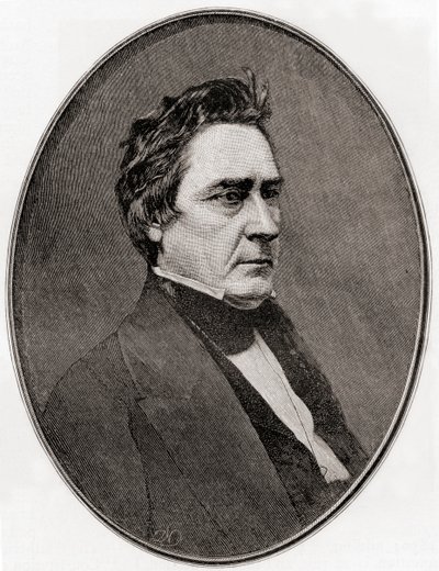 David Rice Atchison，来自 The Century Magazine，1887 年出版（版画） 作者 未知未知