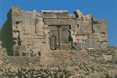 埃及。 在 Siwa (Siwah) 绿洲的古老 Aghurmi。 神谕神庙或阿蒙神庙。 第 26 王朝，公元前 664-525 年 作者 未知未知