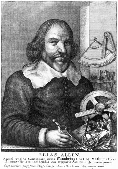 埃利亚斯-艾伦，数学家和仪器制造商，约1630年 作者 未知未知