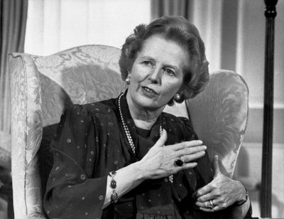 玛格丽特·撒切尔 (Margaret Thatcher)，英国政治家，1987 年 4 月 作者 未知未知