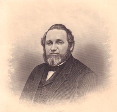 Abel Minard 的肖像，由 F E Jones 雕刻，来自美国女士储藏室，大约 1870 年 作者 未知未知