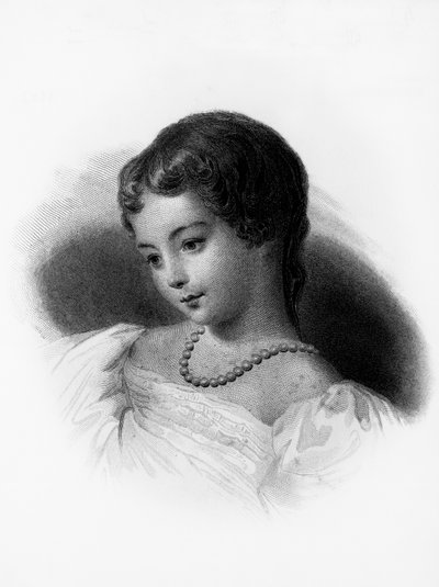 Portrait of Augusta Ada Byron, Countess of Lovelace (1815-1852), English mathematician and writer, she is regarded as first computer programmer, engraving 作者 未知未知