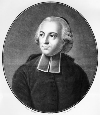 Etienne Bonnot de Condillac (1714-1780) 的肖像，法国经济学家、哲学家和认识论者，研究心理学和心灵哲学等领域，雕刻 作者 未知未知