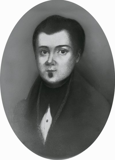 Jacopo Ruffini (1805-1833)，意大利医生和爱国者的肖像，雕刻 作者 未知未知