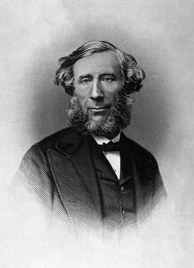 约翰·廷德尔 (1820-1893) 的肖像，爱尔兰物理学家，雕刻 作者 未知未知