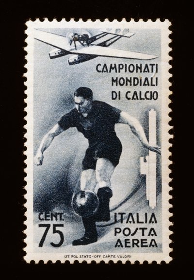 1934 年 FIFA 世界杯邮票，75 美分航空邮票，意大利，20 世纪 作者 未知未知