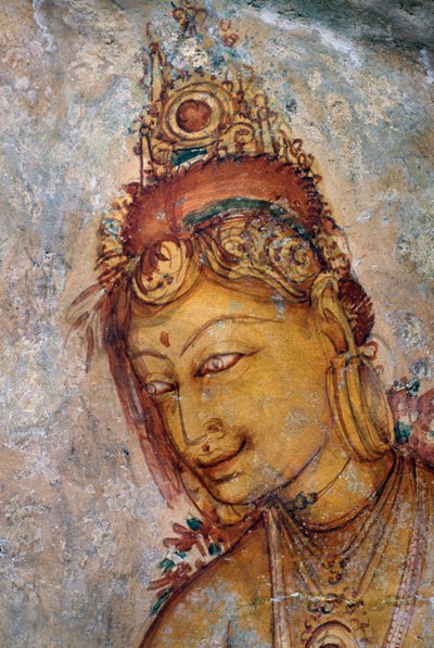 The maidens of Sigiriya, fresco, Sigiriya archaeological site (Unesco World Heritage List 作者 未知未知