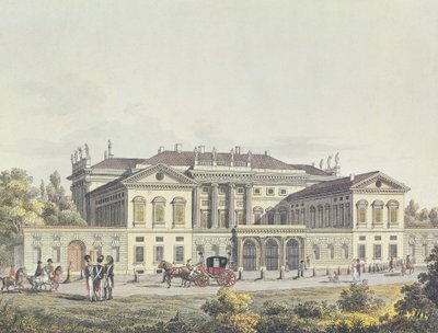 View of the Villa Reale in the public gardens, Milan, Italy 作者 未知未知