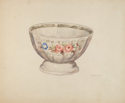 碗，约1937年。 作者 莉莲·考西