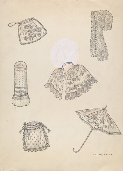 服装，约1936年。 作者 莉莲·考西