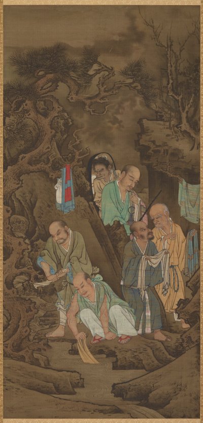 罗汉洗礼，1178。 作者 林廷贵