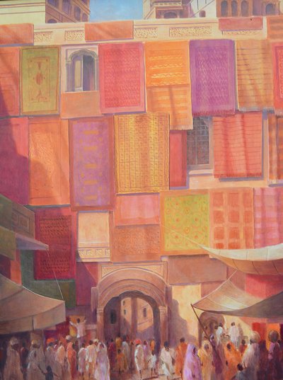 City wall with rugs, Jaisalmer 作者 林肯·塞利格曼