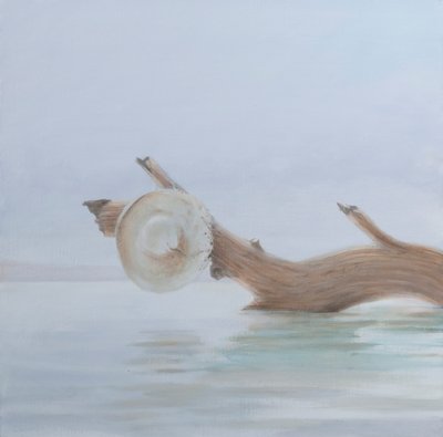 帽子在河上，2012年（丙烯画布） 作者 林肯·塞利格曼
