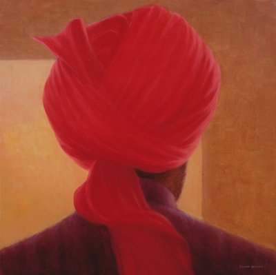 琥珀红色头巾，Deoghar 作者 Lincoln Seligman