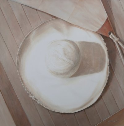 旅行帽，2012年（帆布丙烯酸） 作者 林肯·塞利格曼