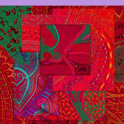 色彩的集合》，2018 年（混合媒介） 作者 琳达·亚瑟（Linda Arthur）