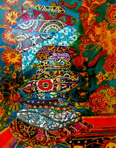 枕头堆，2013 年（混合媒介） 作者 琳达·亚瑟（Linda Arthur）