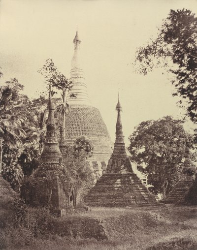 仰光：瑞达贡塔近景，1855 年 11 月（照片） 作者 林奈牛肚