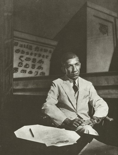 D R Wijewardene 先生（黑白照片） 作者 莱昂内尔·温特