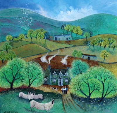 农民周刊》，2021 年；（纸面丙烯酸画） 作者 Lisa Graa Jensen
