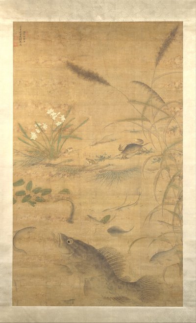 花、鱼和螃蟹，16世纪中期。 作者 刘杰