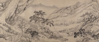 在溪流和山脉中旅行，1680年。 作者 刘宇