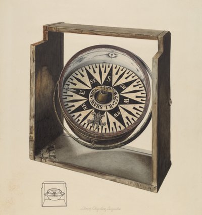 指南针，1938年。 作者 劳埃德·查尔斯·莱姆克
