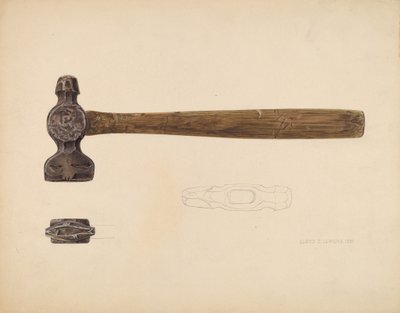 鱼标，1937年。 作者 劳埃德·查尔斯·莱姆克