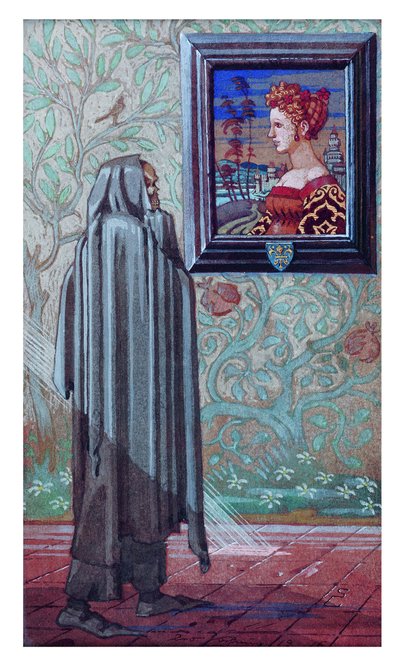 女孩与死亡》，1916年。 作者 莱奥·施努格