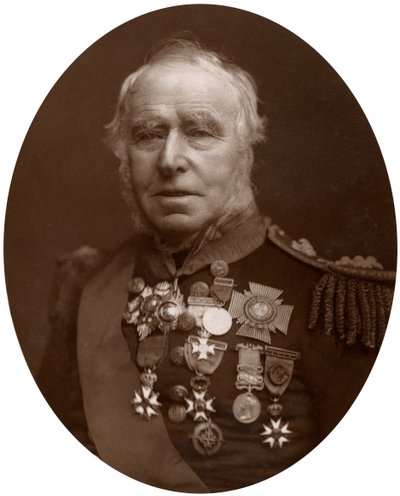 1883年，格林威治医院院长悉尼·科尔波伊斯·达克雷斯上将爵士。 作者 洛克和惠特菲尔德