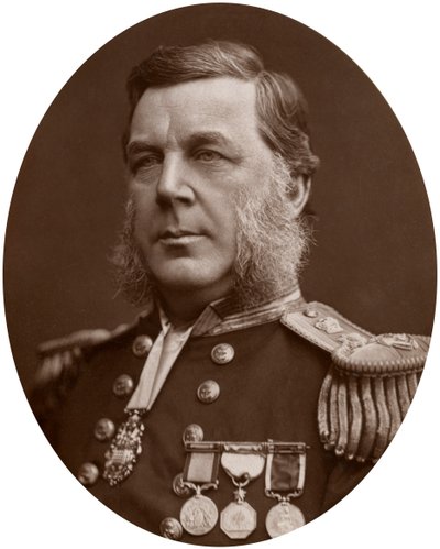 贝德福德·克拉珀顿上尉Trevelyan Pim，英国海军军官，1883年。 作者 洛克和惠特菲尔德