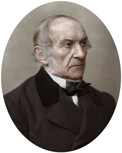 英国自由党首相威廉·埃华特·格拉德斯通（William Ewart Gladstone）议员，1882年。 作者 洛克和惠特菲尔德