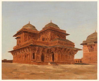 绘画，法特普尔锡克里，比尔巴尔宫，印度，1881 年 3 月 19 日 作者 洛克伍德德福雷斯特