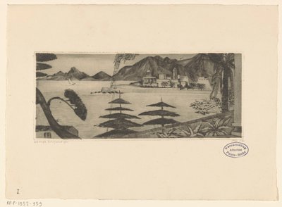 阿雅克肖（原标题） 作者 Lodewijk Shelfhout（艺术家签名）