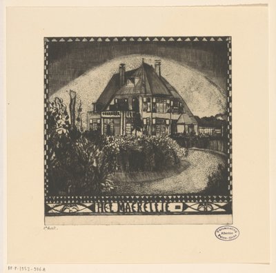 Het Maereltje（实物上的原标题） 作者 Lodewijk Shelfhout（艺术家签名）