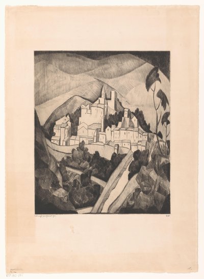 Les Angles I（原标题） 作者 Lodewijk Shelfhout（艺术家签名）
