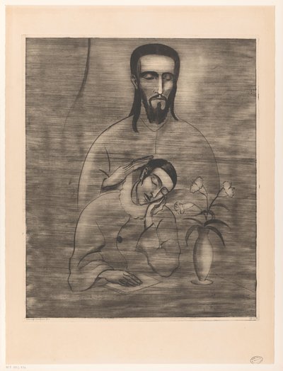 皮埃罗 饰 Christus 皮埃罗的梦（原名） 作者 Lodewijk Shelfhout（艺术家签名）