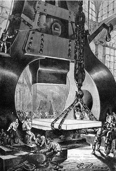 莱昂-贝内特（Leon Benett）根据儒勒-凡尔纳（Jules Verne）的著作《白求恩的五亿》（The 500 million of the Begum）绘制的图画 - 赫策尔版/《非凡的旅行》（Extraordinary Voyages），1879 年。 作者 里昂·贝内特