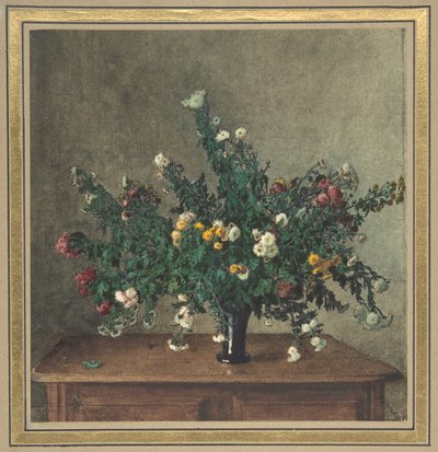 小菊花花束，1862年。 作者 莱昂·邦万
